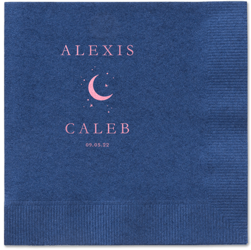 Celestial Union Napkin, Pink, Navy, blush