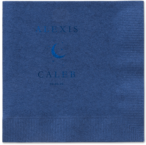Celestial Union Napkin, Blue, Navy, midnight