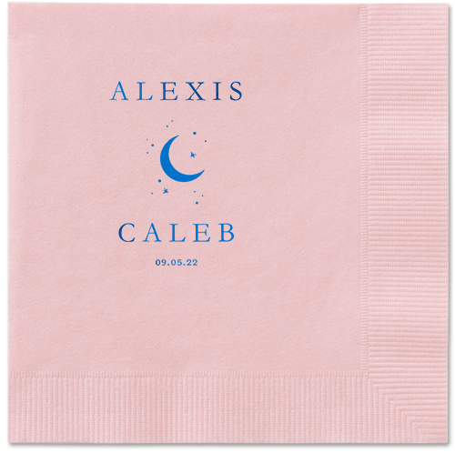 Celestial Union Napkin, Blue, Blush, royal