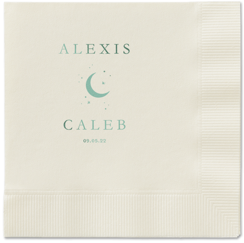 Celestial Union Napkin, Green, Ecru, sage
