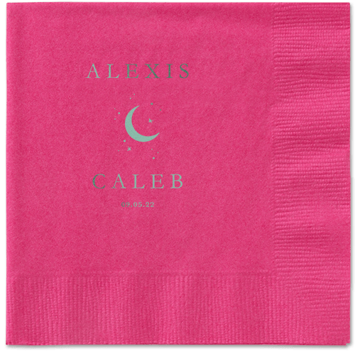 Celestial Union Napkin, Green, Magenta