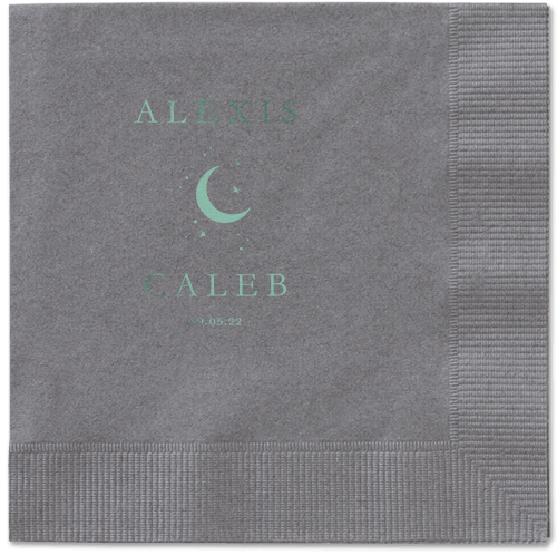 Celestial Union Napkin, Green, Pewter