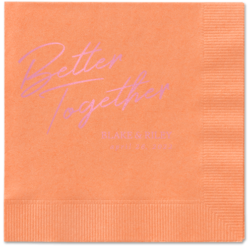 Improved Together Napkin, Pink, Coral, blush