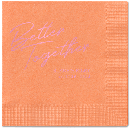 Improved Together Napkin, Pink, Coral