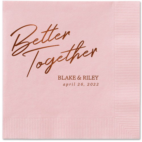 Improved Together Napkin, Brown, Blush, mocha