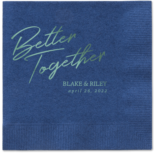 Improved Together Napkin, Green, Navy