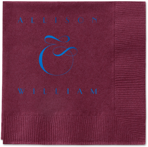 Nouveau Connection Napkin, Blue, Berry