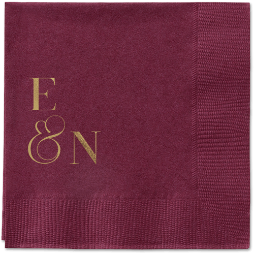 Arched Rehearsal Napkin, Yellow, Berry