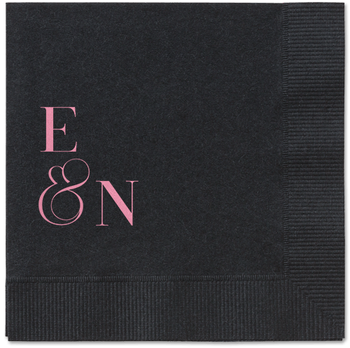 Arched Rehearsal Napkin, Pink, Black, blush