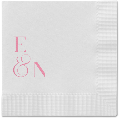 Arched Rehearsal Napkin, Pink, White, blush