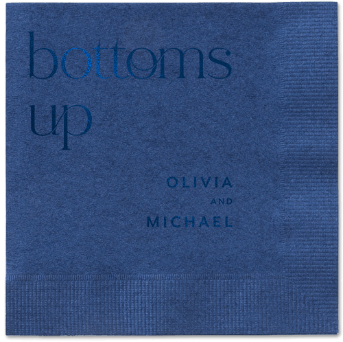 Modern Dining Napkin, Blue, Navy, midnight