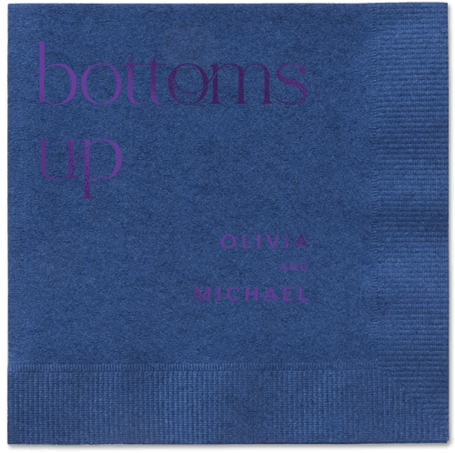 Modern Dining Napkin, Purple, Navy, purple