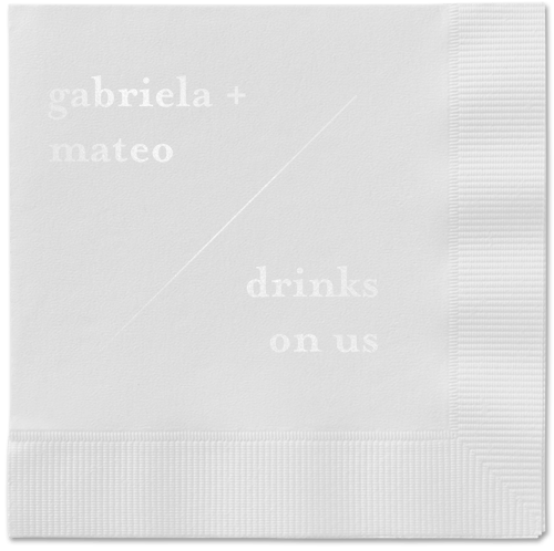 Modern Stylings Napkin, White, White, white