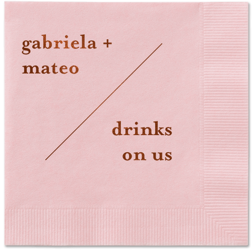 Modern Stylings Napkin, Brown, Blush, mocha