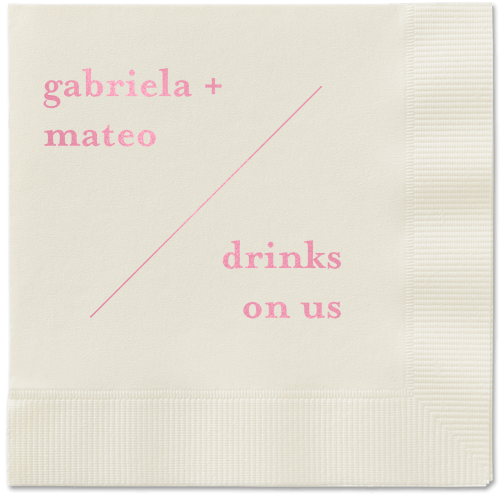 Modern Stylings Napkin, Pink, Ecru, blush