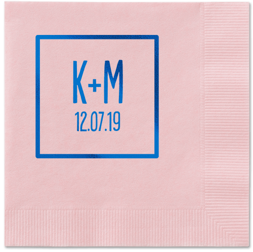 Boxed Bliss Napkins, Blue, Blush, Royal