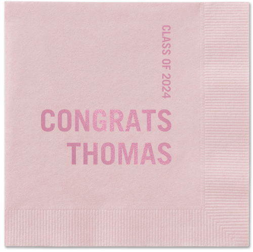 Bold Acclaim Napkin, Pink, Blush