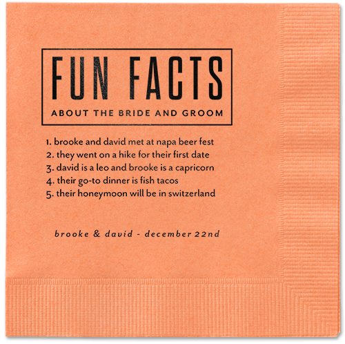 Cherished Chapters Napkins, Black, Coral, Black