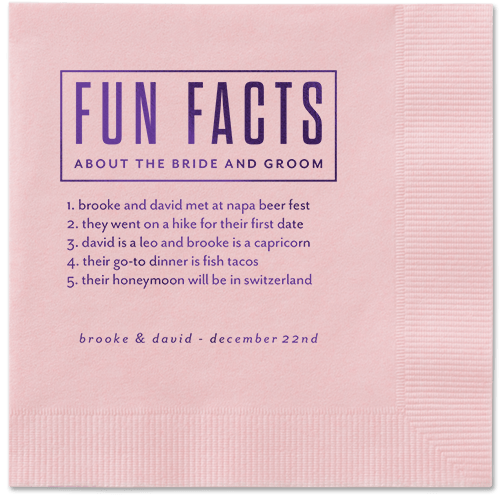 Purple Party Napkins