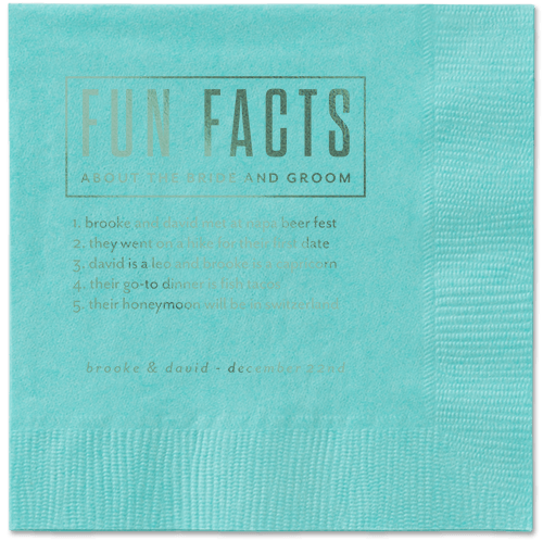 Cherished Chapters Napkins, Green, Aqua, Sage