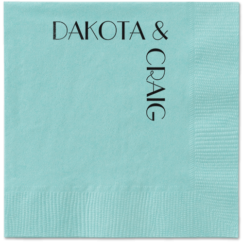 Enchanted Event Napkin, Black, Aqua, black