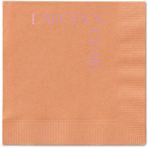 Enchanted Event Napkin, Pink, Coral, blush