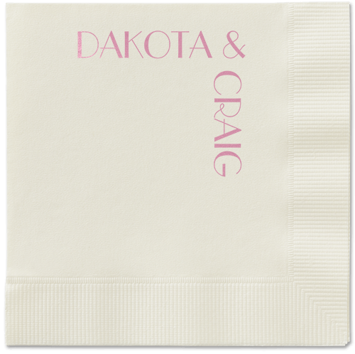 Enchanted Event Napkin, Pink, Ecru, blush