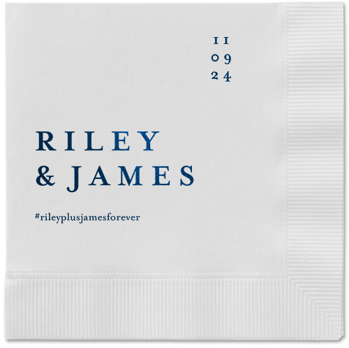 Weathered Wash Napkin, Blue, White, midnight