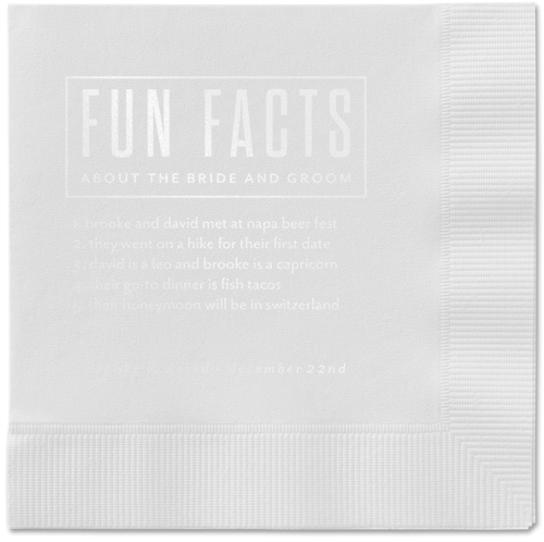 White Cocktail Napkins