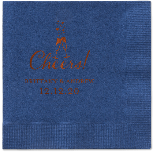 Cherished Cheer Napkins, Brown, Navy, Mocha