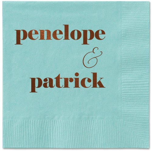 Winsome Wanderlust Napkin, Brown, Aqua