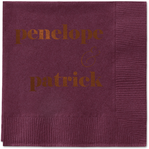Winsome Wanderlust Napkin, Brown, Berry