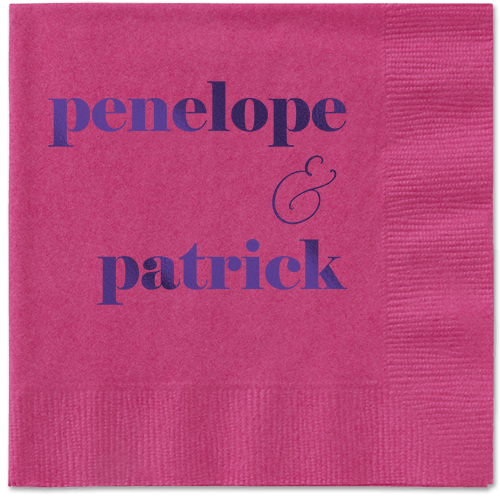 Winsome Wanderlust Napkin, Purple, Magenta