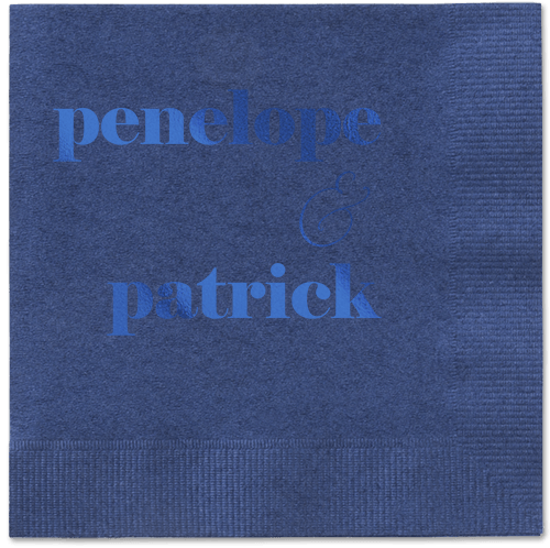 Winsome Wanderlust Napkin, Blue, Navy