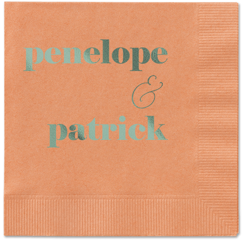 Winsome Wanderlust Napkin, Green, Coral, sage