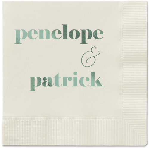 Winsome Wanderlust Napkin, Green, Ecru, sage