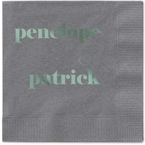 Winsome Wanderlust Napkin, Green, Pewter