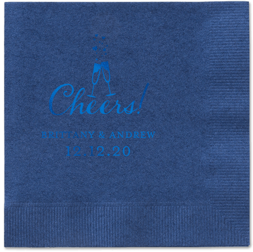 Cherished Cheer Napkins, Blue, Navy, Royal
