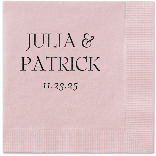 Modern Flow Napkin, Black, Blush, black