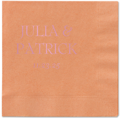 Modern Flow Napkin, Pink, Coral