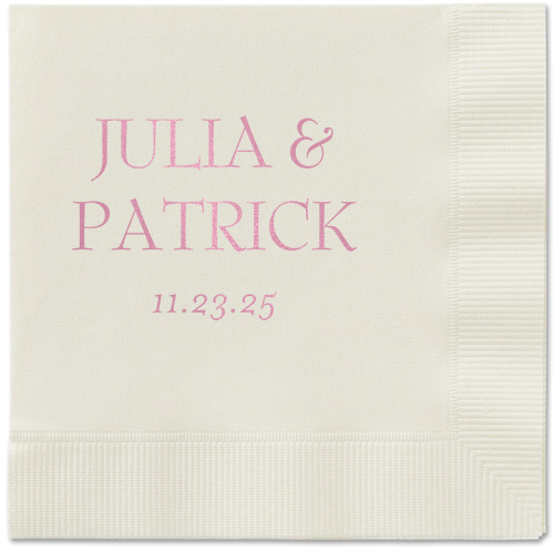 Modern Flow Napkin, Pink, Ecru, blush