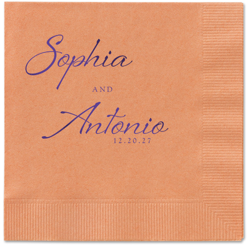 Torn Textures Napkin, Purple, Coral, purple