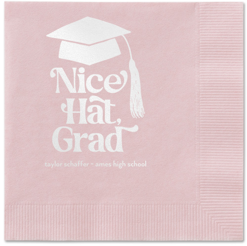 Nice Cap Napkin, White, Blush, white