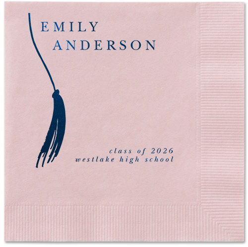 Direct Tassel Napkin, Blue, Blush, midnight