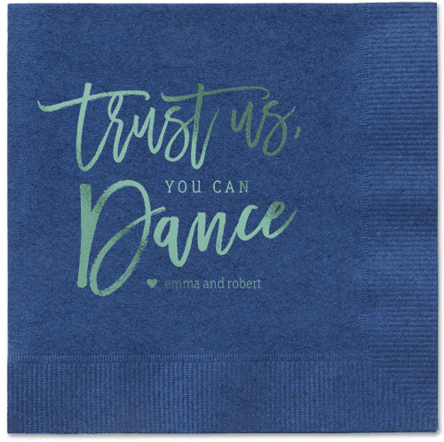 Dance Along Napkins, Green, Navy, Sage