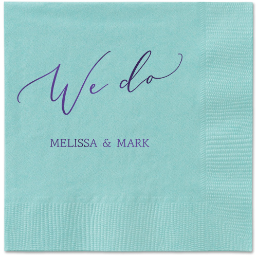 Snapshot Serenity Napkin, Purple, Aqua, purple