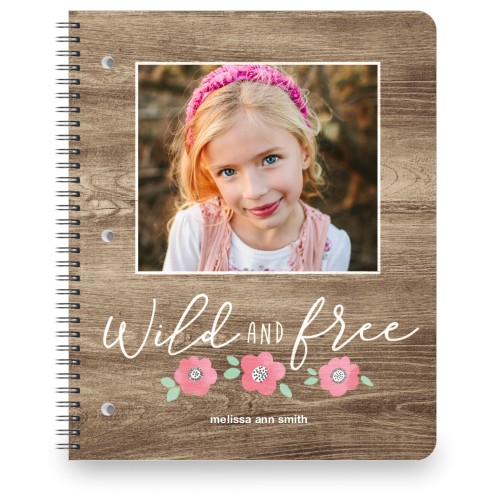 Princess Wild and Free Large Notebook, 8.5x11, Brown