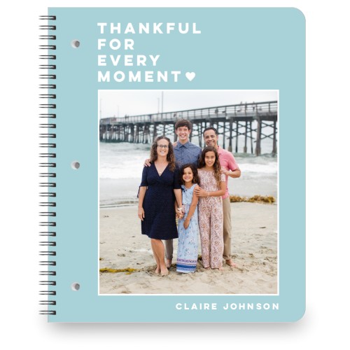 Every Moment Large Notebook, 8.5x11, Blue