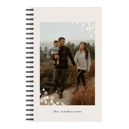 Bokeh Corner 5x8 Notebook, 5x8, Gray, charcoal