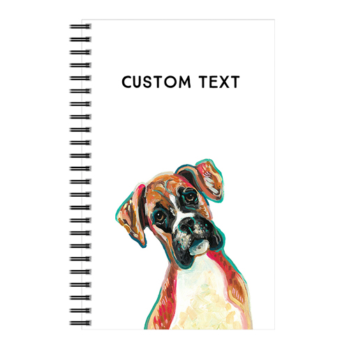 Boxer Custom Text 5x8 Notebook, 5x8, Multicolor